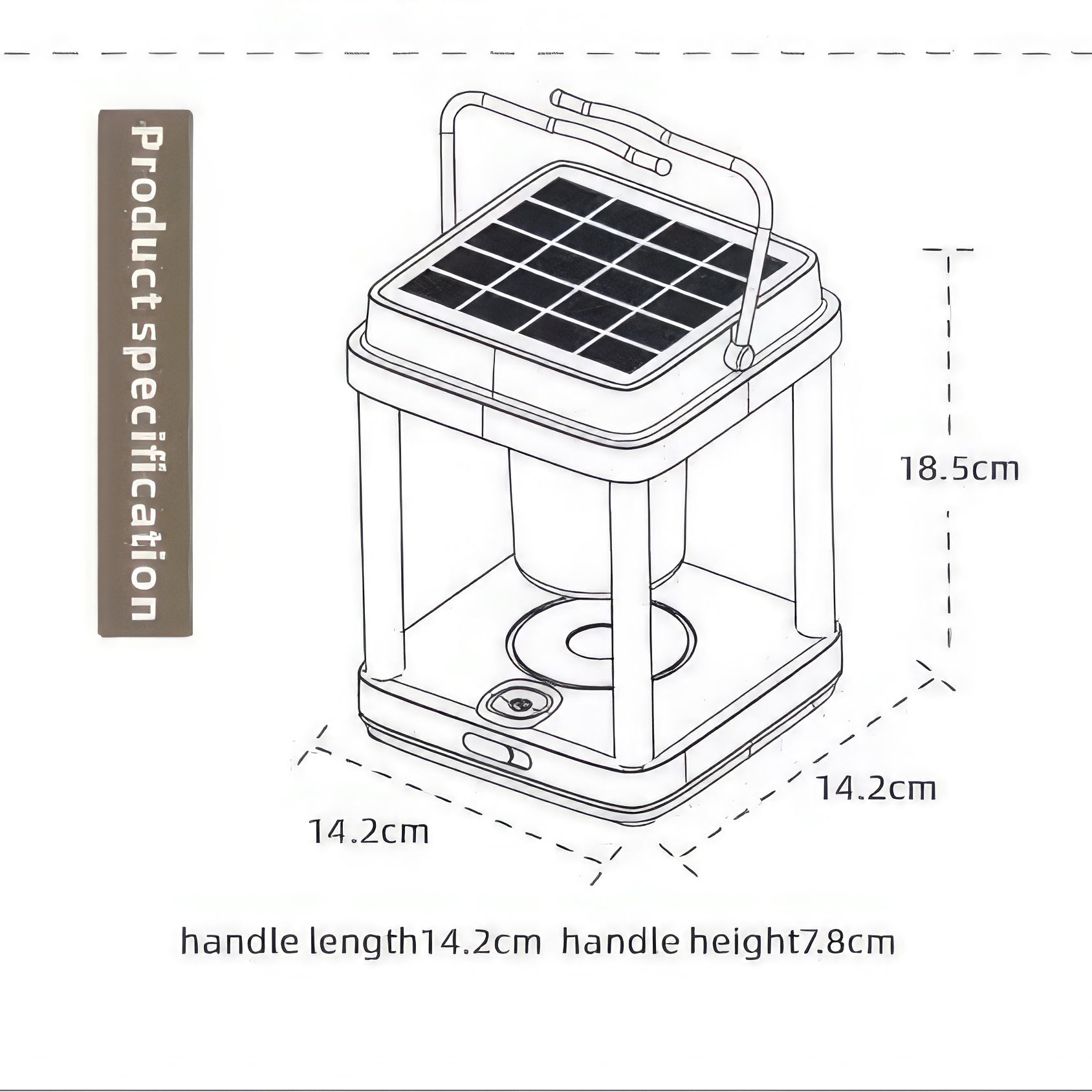 Outdoor Solar Garden Light – Waterproof LED Lantern with 3 Light Modes