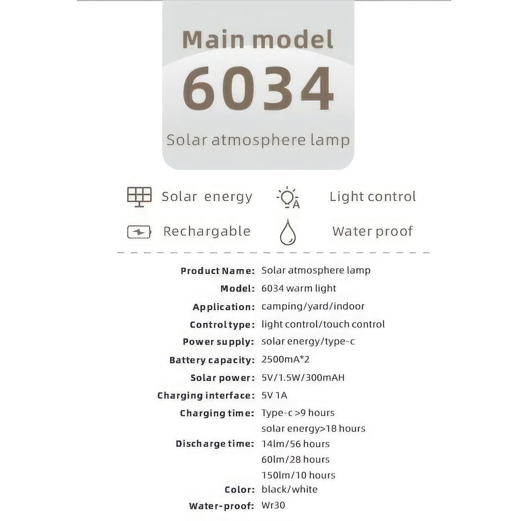 Outdoor Solar Garden Light – Waterproof LED Lantern with 3 Light Modes
