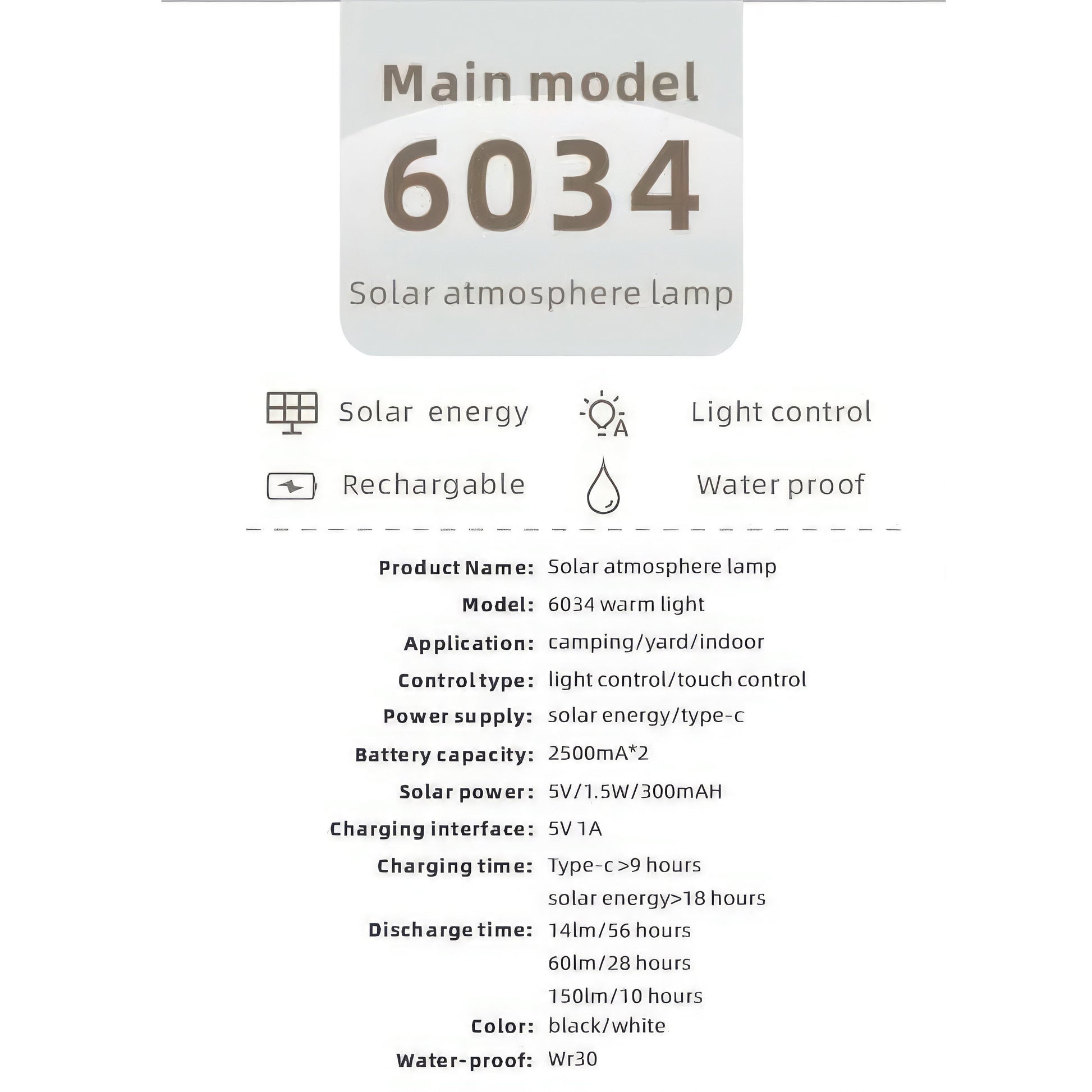 Outdoor Solar Garden Light – Waterproof LED Lantern with 3 Light Modes