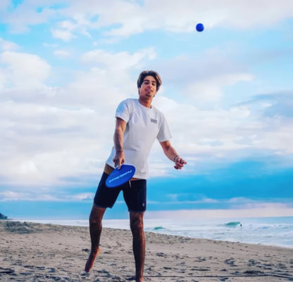 Paddle Court USA Paddle Ball Set – 2 Paddles & Balls for Beach, Yard & Outdoor Fun