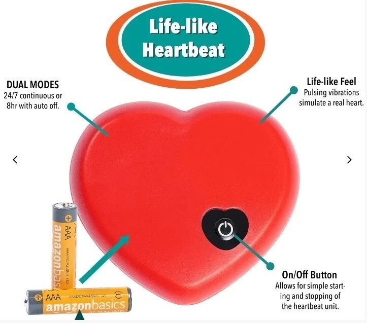 Heartbeat Puppy Plush Toy – Calming Aid, Mimmicks Human Heartbeat