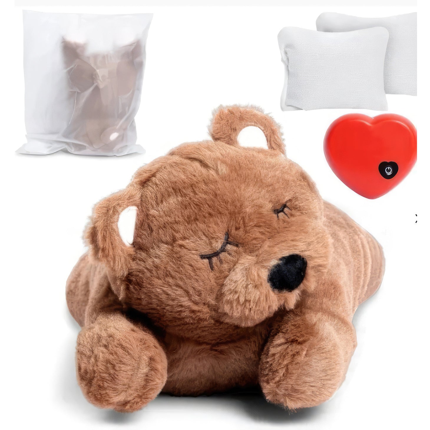 Heartbeat Puppy Plush Toy – Calming Aid, Mimmicks Human Heartbeat