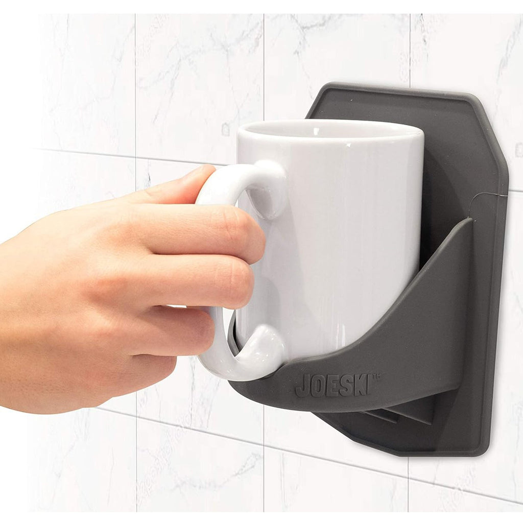 Portable Shower Coffee Cup Holder – Patented Grip for Smooth Bathroom Surfaces