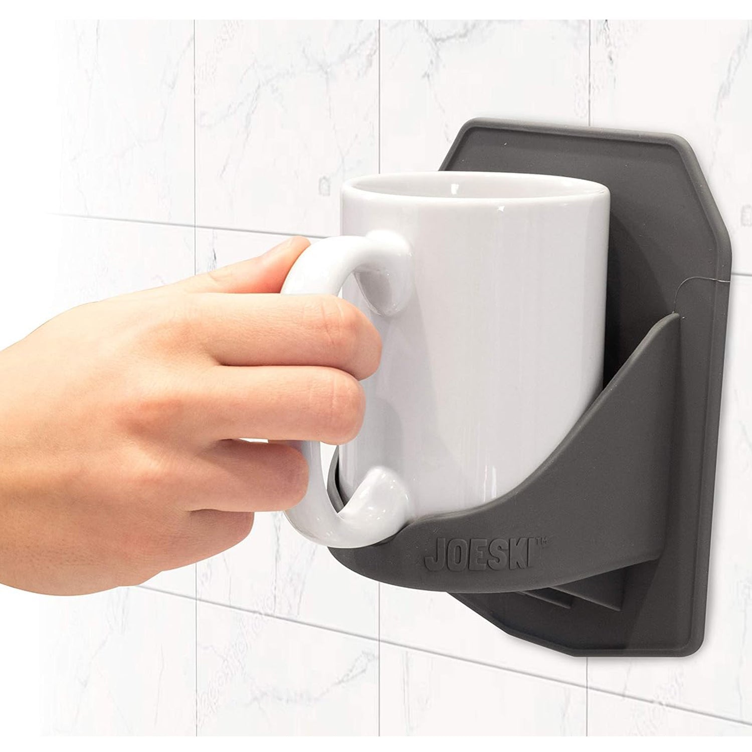 Portable Shower Coffee Cup Holder – Patented Grip for Smooth Bathroom Surfaces