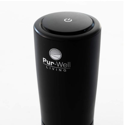 Pur Oxygen Travel Car Air Purifier – HEPA Coconut Charcoal Filter, Ionizer & Odor Eliminator