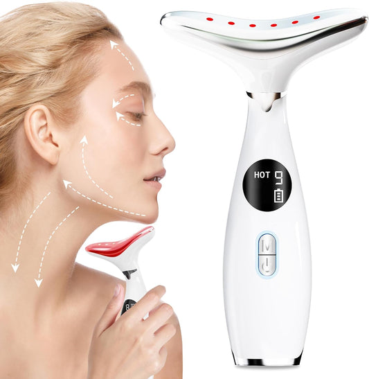 LED Facial Sculptor – 3-in-1 Heated Face & Neck Massager for Lifting, Sculpting & Anti-Aging