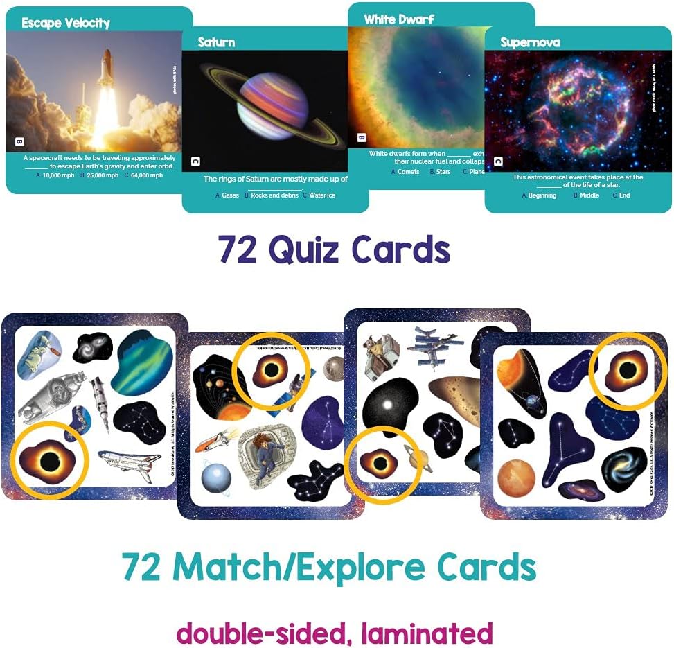 Qurious Space Card Game – NASA Trivia & STEM Learning for Kids 3