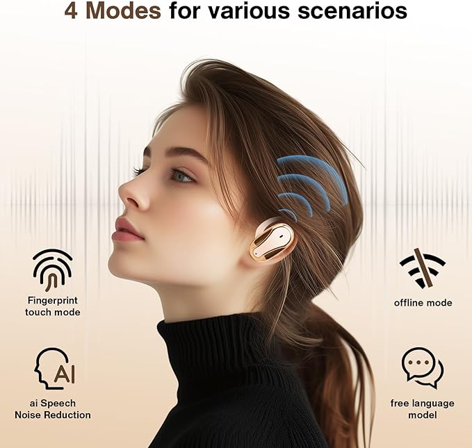 Real-Time Translation Earbuds – 139 Languages, Offline Mode, HD Sound & Long Battery Life
