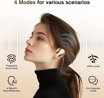 Real-Time Translation Earbuds – 139 Languages, Offline Mode, HD Sound & Long Battery Life