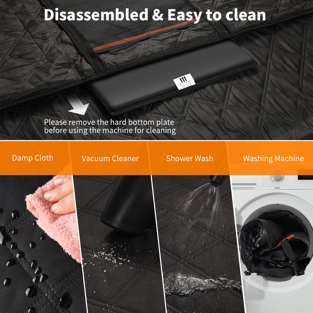 9-Layer Dog Car Seat Cover & Rear Seat Extender – Waterproof, Heavy-Duty