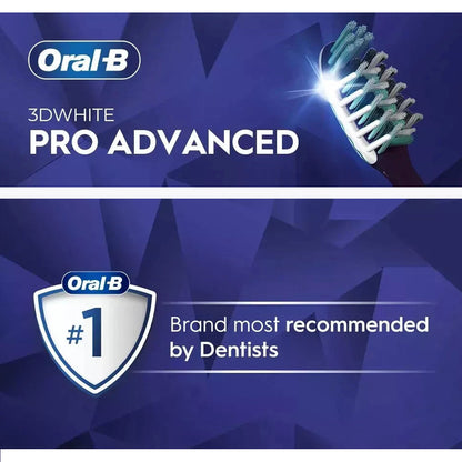8pk Oral-B CrossAction 3D White Advanced Toothbrush - Choose Medium or Soft Bristle