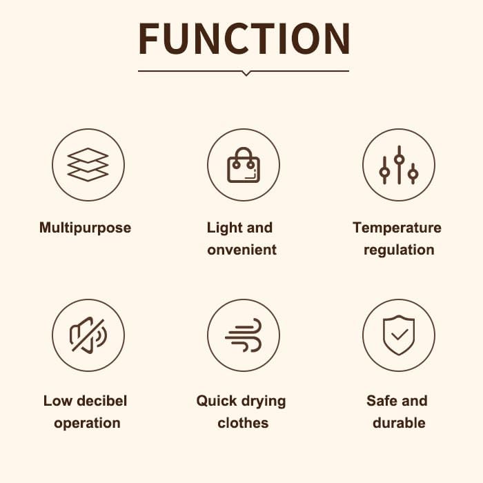 Portable Clothes Drying & Sanitizing Hanger – Travel Electric Dryer with Hot & Cool Modes