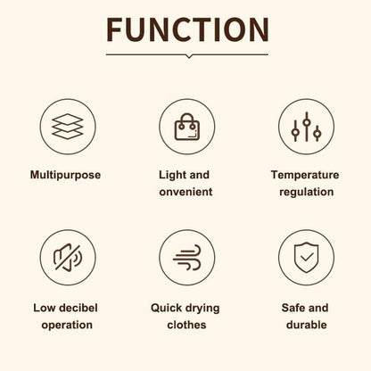 Portable Clothes Drying & Sanitizing Hanger – Travel Electric Dryer with Hot & Cool Modes