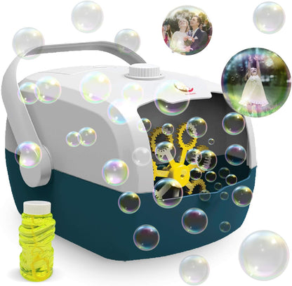 3000+ Bubble Maker Machine – Rechargeable Automatic Bubble Blower for Kids & Events
