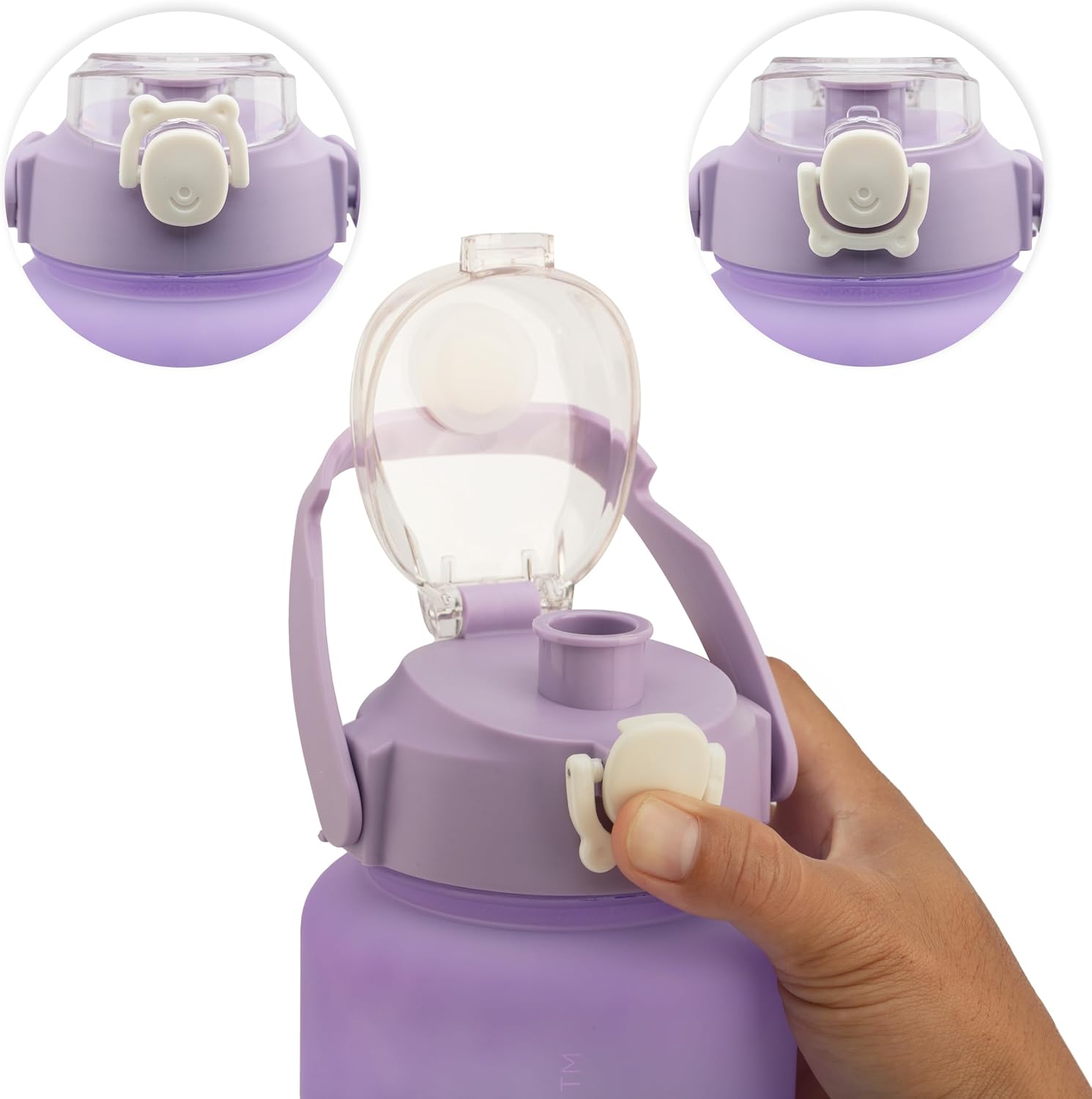 DRANQ 3-Pack Nested Water Bottle Set -  16oz, 32oz, 64oz