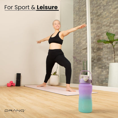 DRANQ 3-Pack Nested Water Bottle Set -  16oz, 32oz, 64oz