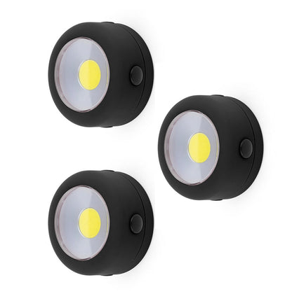 3-Pack COB LED Flashlight – 150 Lumen Magnetic Hands-Free Light with Hook | Compact Emergency Utility Light