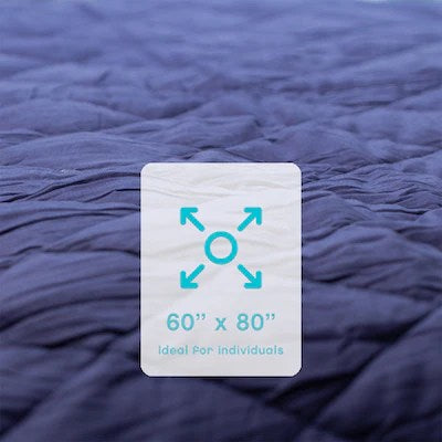 Pur-Well Living Deep Sleep Weighted Blanket – 15 lb, 60" x 80" – Breathable Anxiety Relief Blanket for Adults