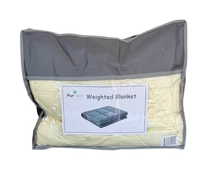 Pur-Well Living Deep Sleep Weighted Blanket – 15 lb, 60" x 80" – Breathable Anxiety Relief Blanket for Adults