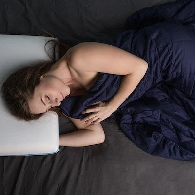 Pur-Well Living Deep Sleep Weighted Blanket – 15 lb, 60" x 80" – Breathable Anxiety Relief Blanket for Adults