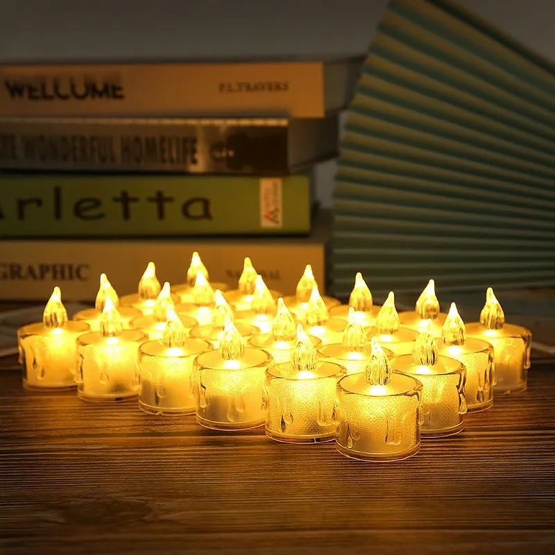 24 pack - LED Flameless Candle Lights – Realistic Flame Effect for Safe Festive Decor