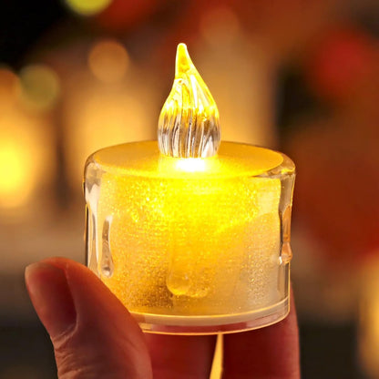 24 pack - LED Flameless Candle Lights – Realistic Flame Effect for Safe Festive Decor
