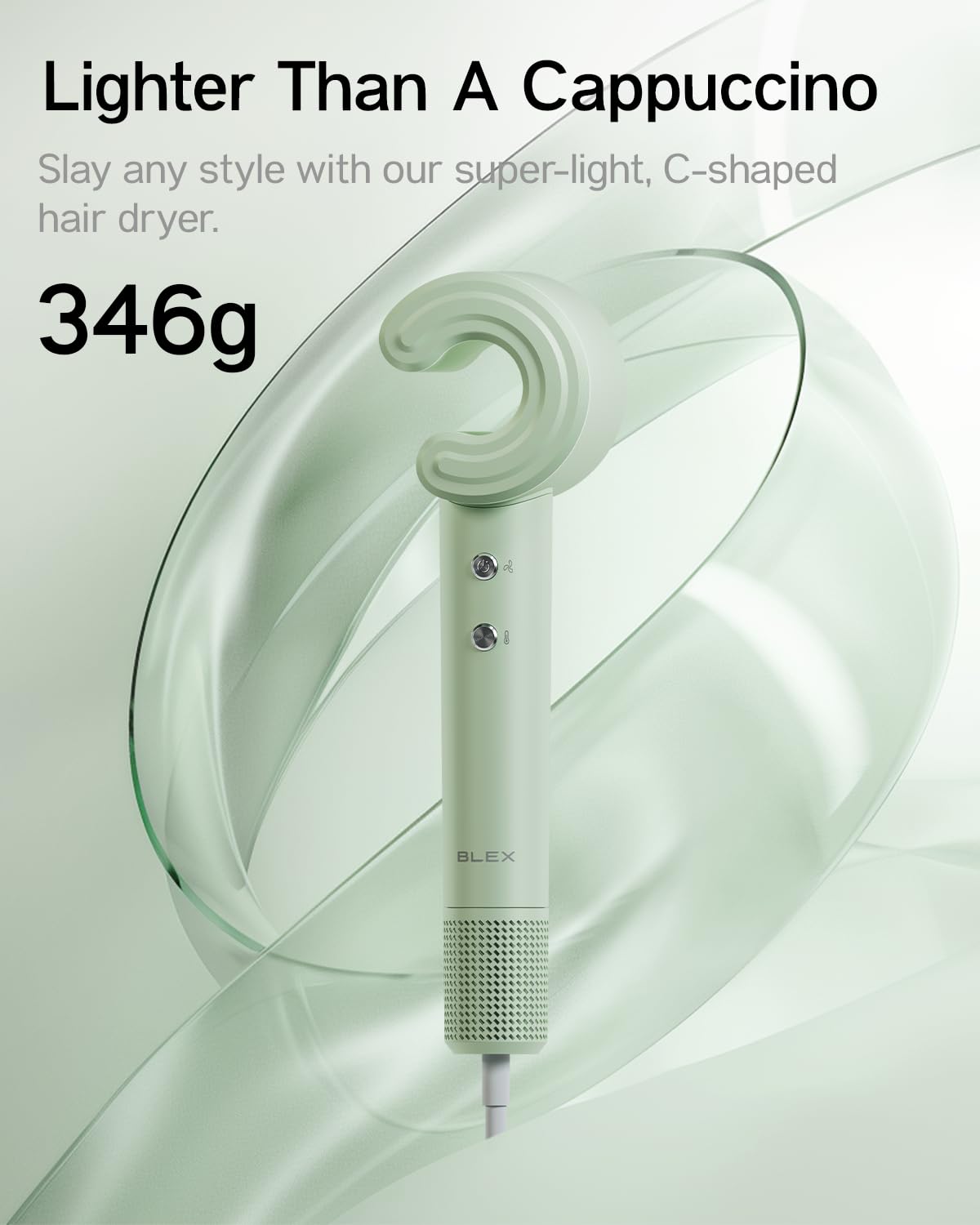 Blex Hair Dryer - 5-Min Quick Drying High-Speed Plasma Ionic Blow Dryer