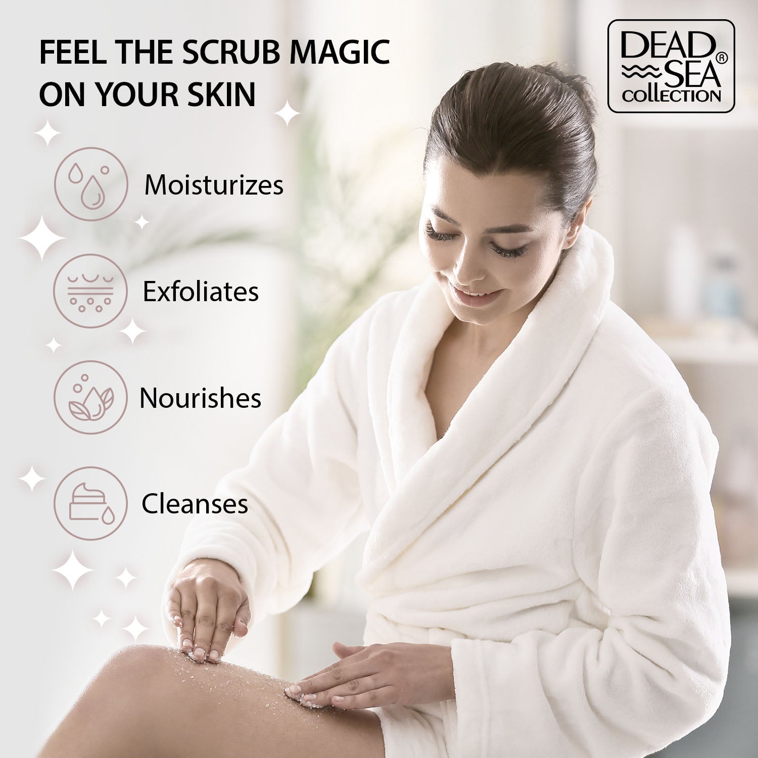 Dead Sea Collection 16.9oz Mineral Salt Scrubs with Dead Sea Minerals - Pineapple or Watermelon