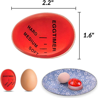 Lasubst Egg Timer for Boiling Eggs - Changes Color When Done!