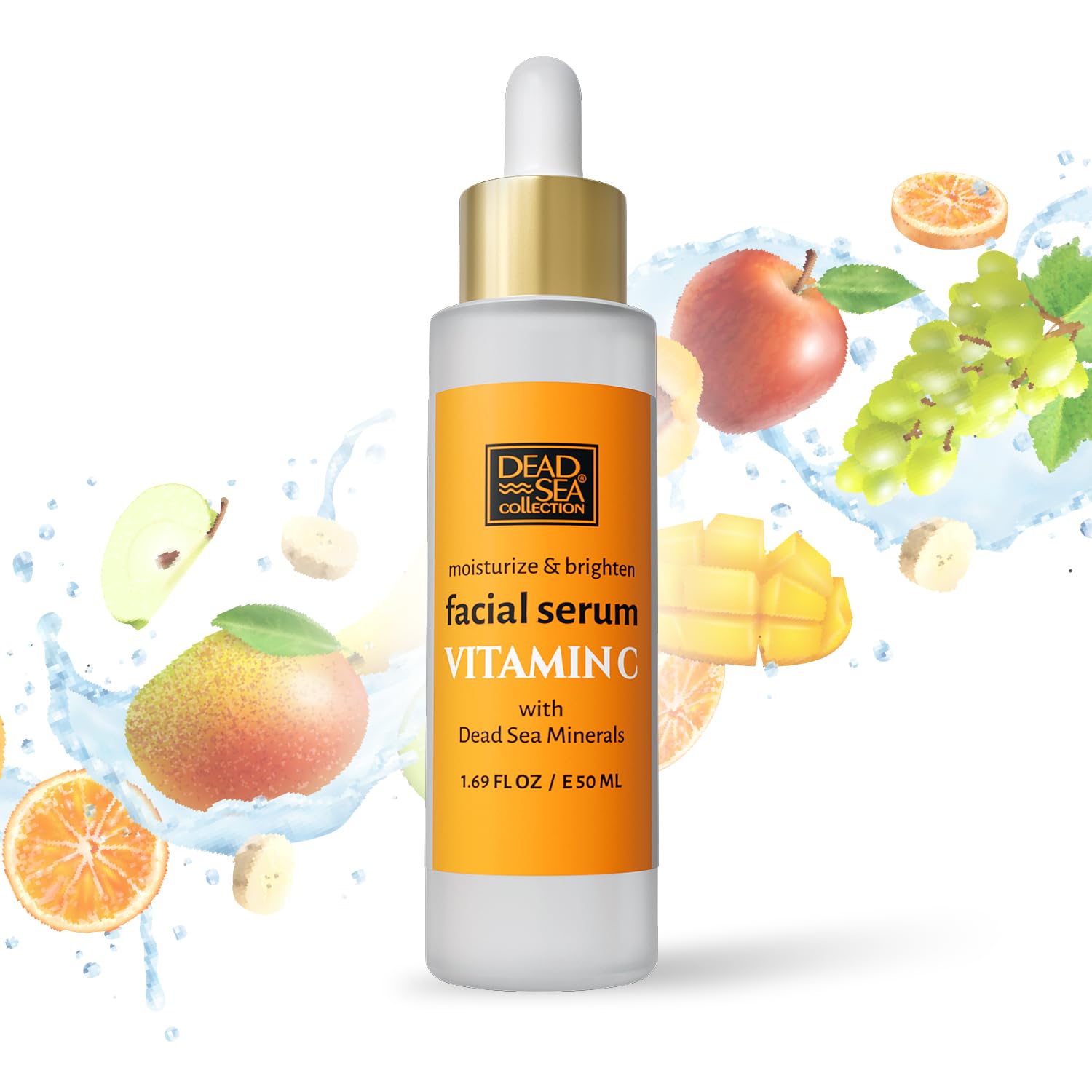Dead Sea Collection Vitamin C Facial Serum – Anti-Aging & Brightening Hydration for Women and Men