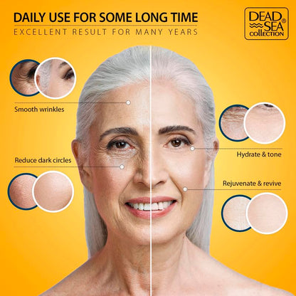 Dead Sea Collection Vitamin C Facial Serum – Anti-Aging & Brightening Hydration for Women and Men