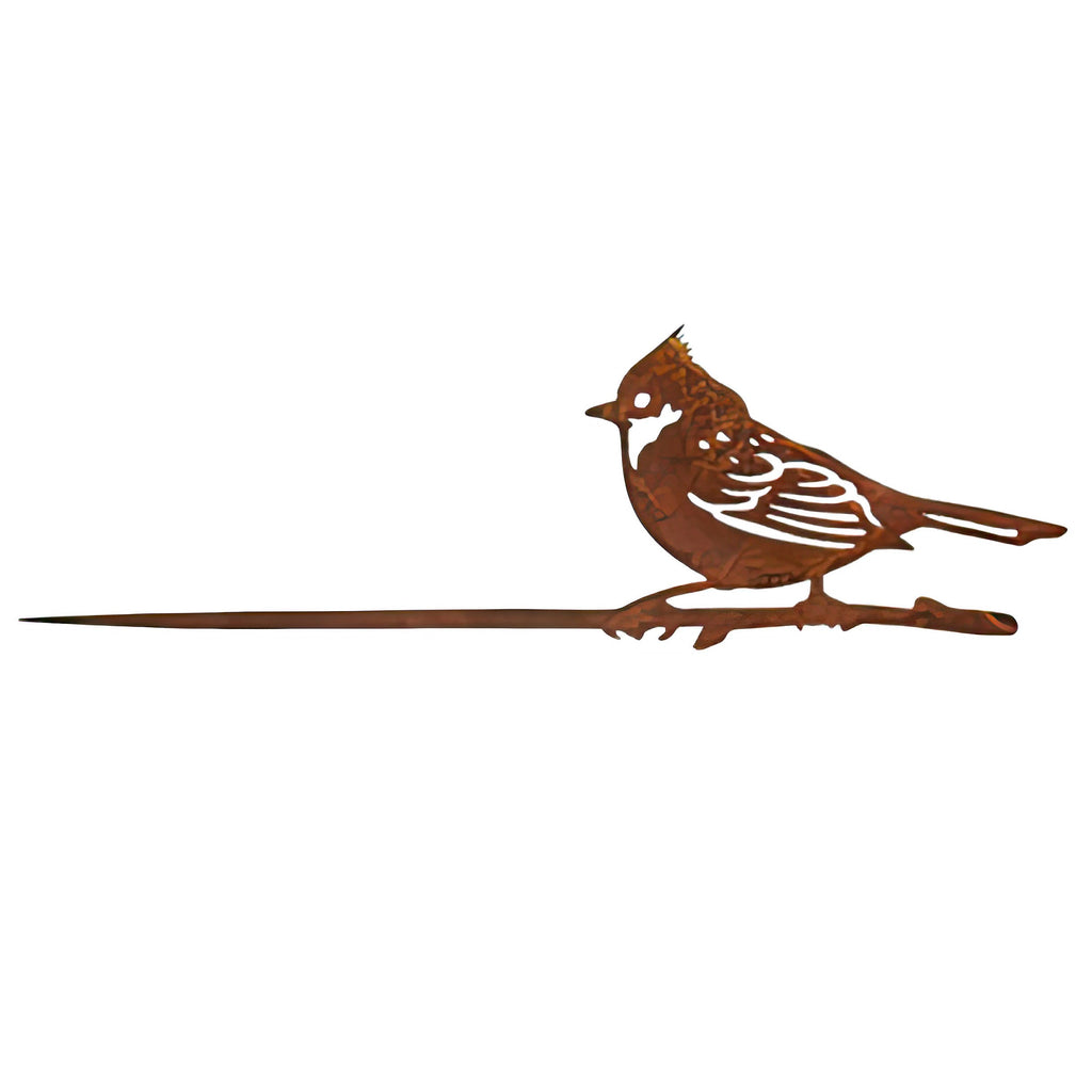 Rustic Metal Bird Silhouette Tree Stakes – Choose Your Style