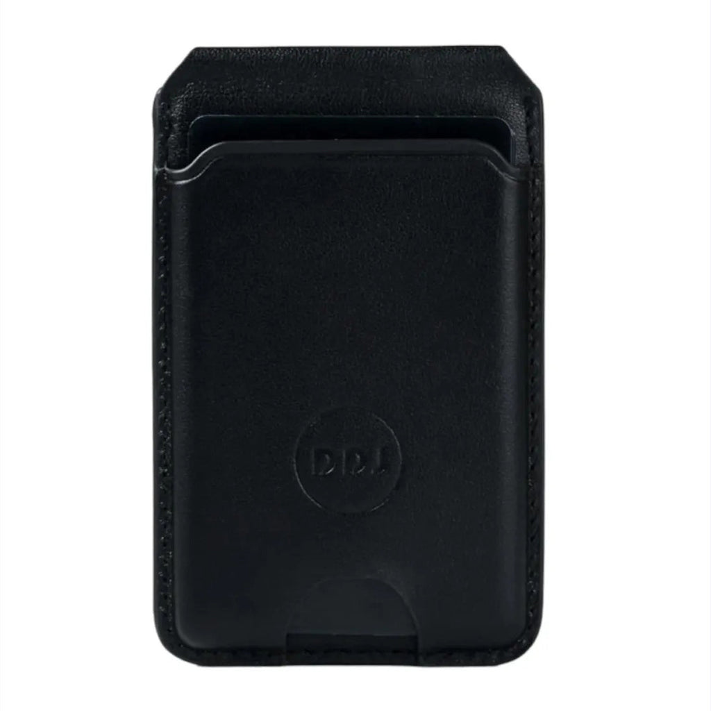 DDJ Leather Bifold MagSafe Wallet – RFID Blocking, Phone Stand, Slim Profile
