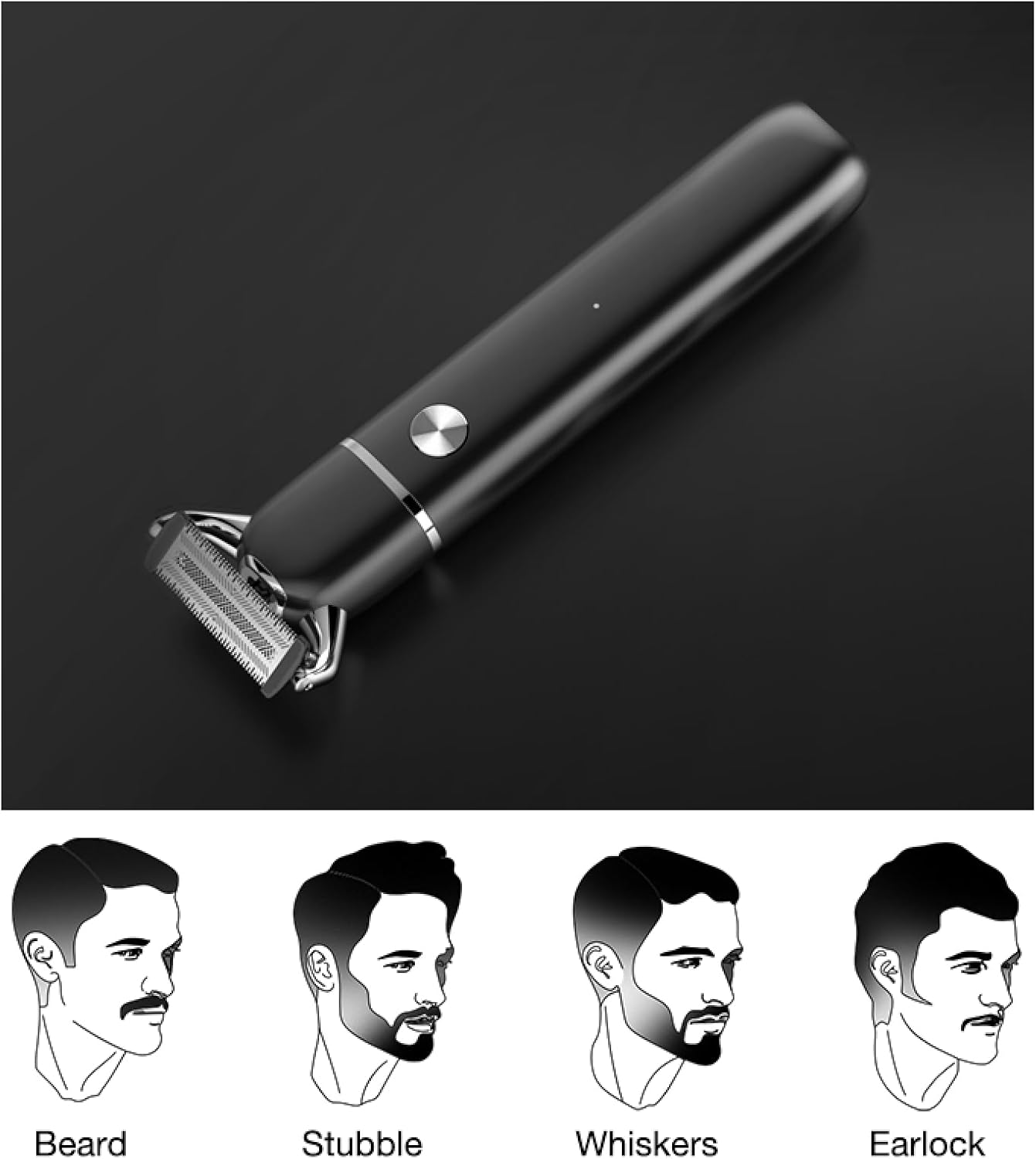 Electric Beard Trimmer & Shaver for Men – 5-in-1 Blade with 3D Shaving