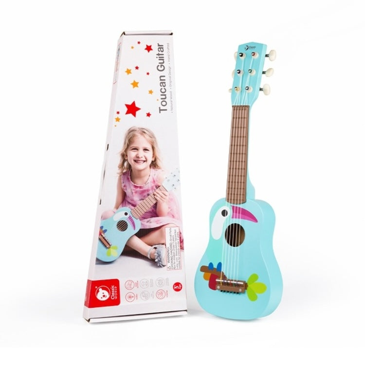 Toucan Wooden Guitar Toy – Classic World Musical Instrument for Kids Ages 3+