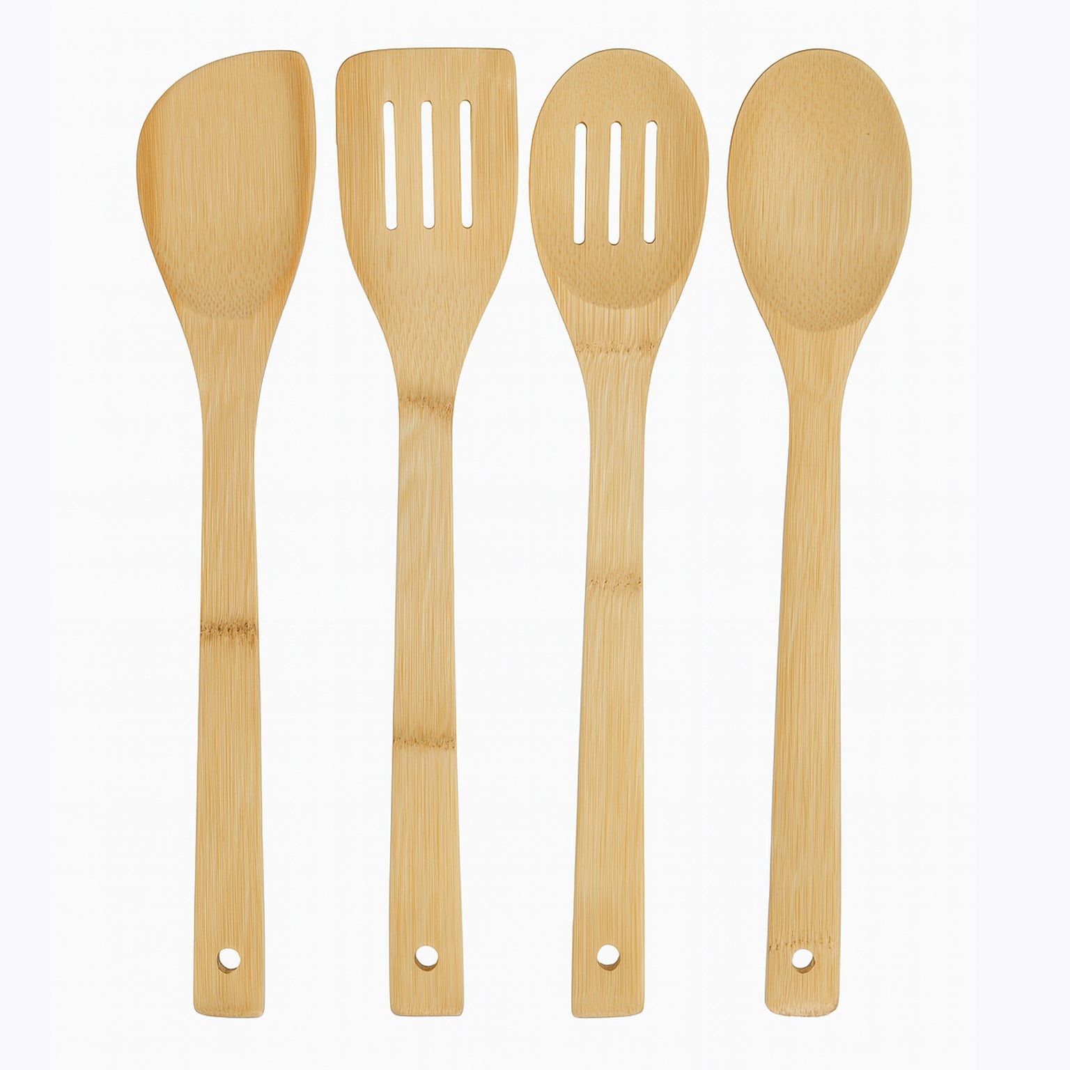 Smart Chef Bamboo Cooking Utensils – 4pc Eco-Friendly Kitchen Tool Set