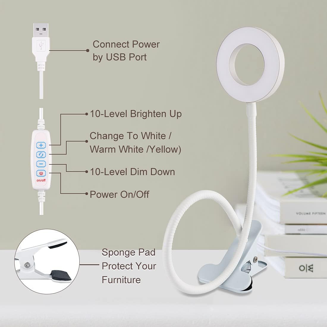 Live Studio LED Streaming Light Kit – USB Powered with Controller