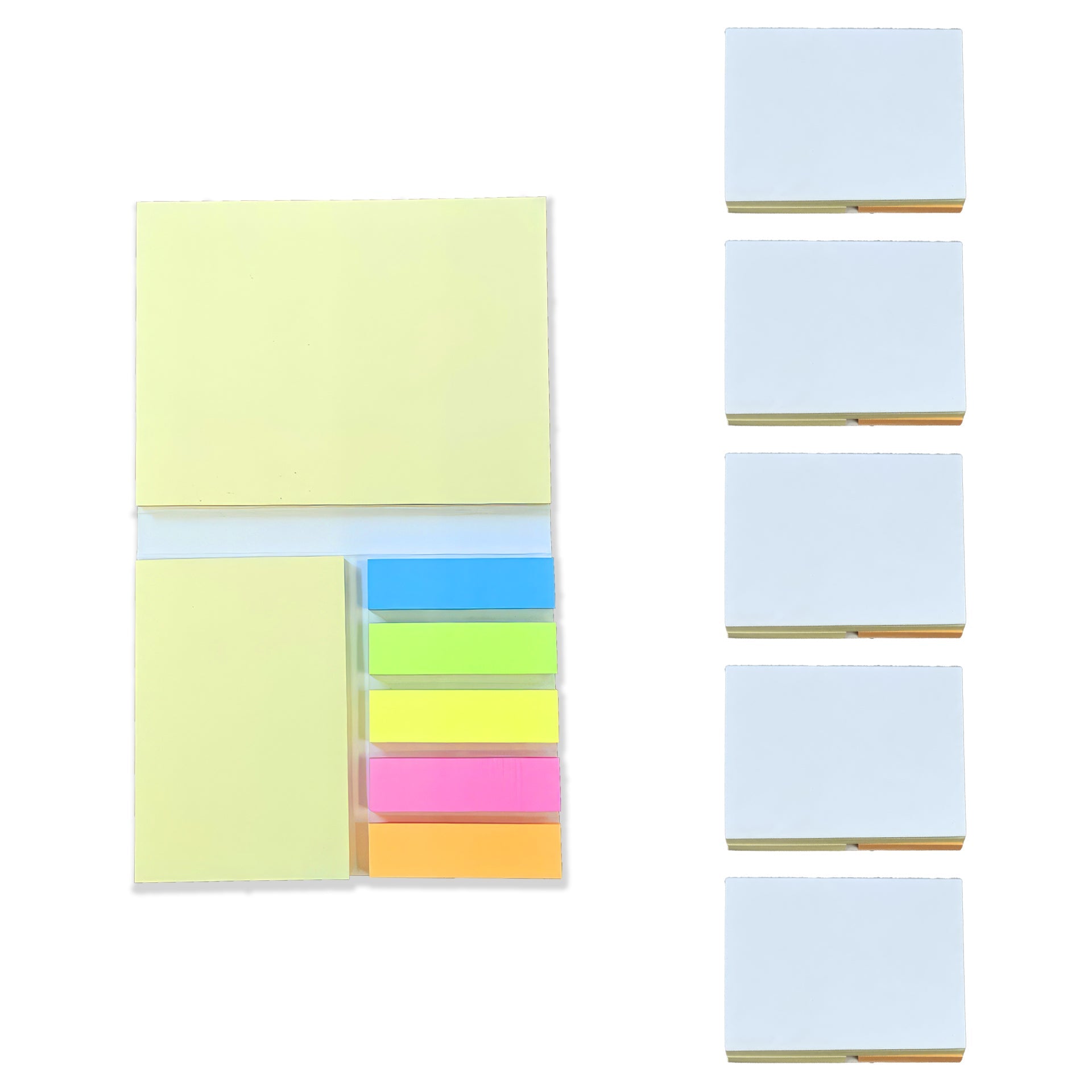 5pk Sticky Note Kits – Large & Small Pads + Colorful Page Markers