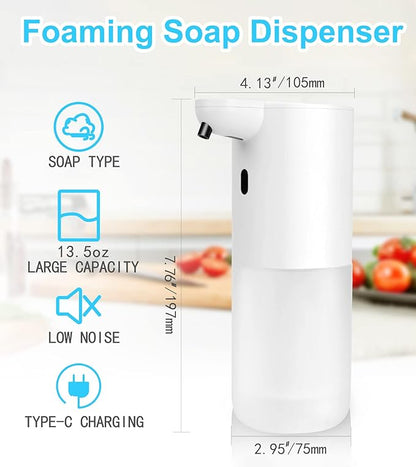 Automatic Foam Soap Dispenser – Touchless, Wall-Mountable, USB Rechargeable
