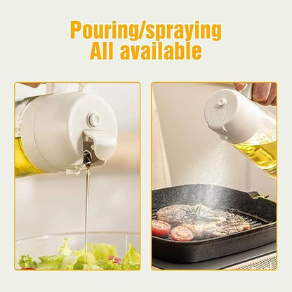 2-in-1 Oil Dispenser & Sprayer – Dual Mode Olive Oil Bottle