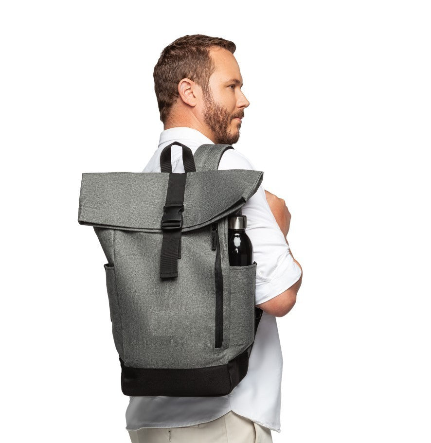 Ashbury Gray Laptop Backpack – Top & Exterior Laptop Access – Travel & Office Ready