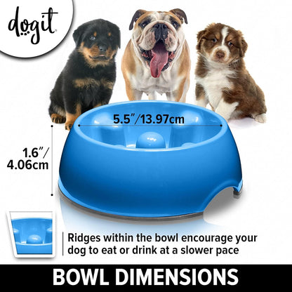 Dogit Go Slow Anti-Gulping Dog Bowl – For XS Dogs