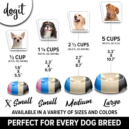 Dogit Go Slow Anti-Gulping Dog Bowl – For XS Dogs