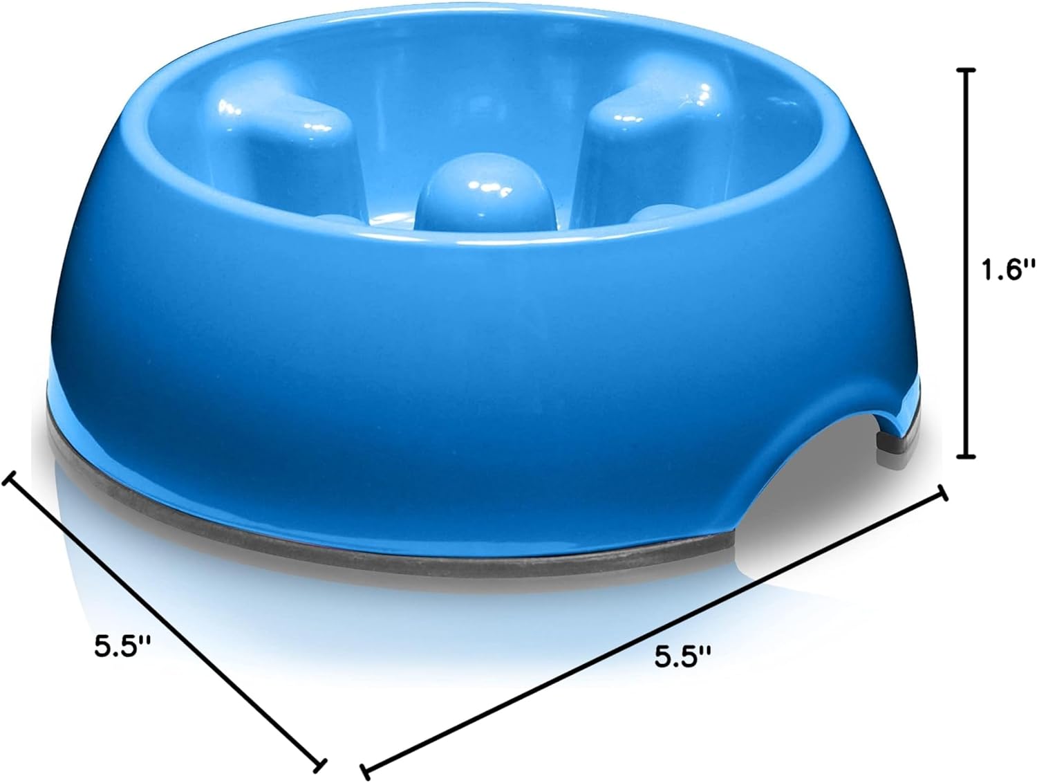 Dogit Go Slow Anti-Gulping Dog Bowl – For XS Dogs