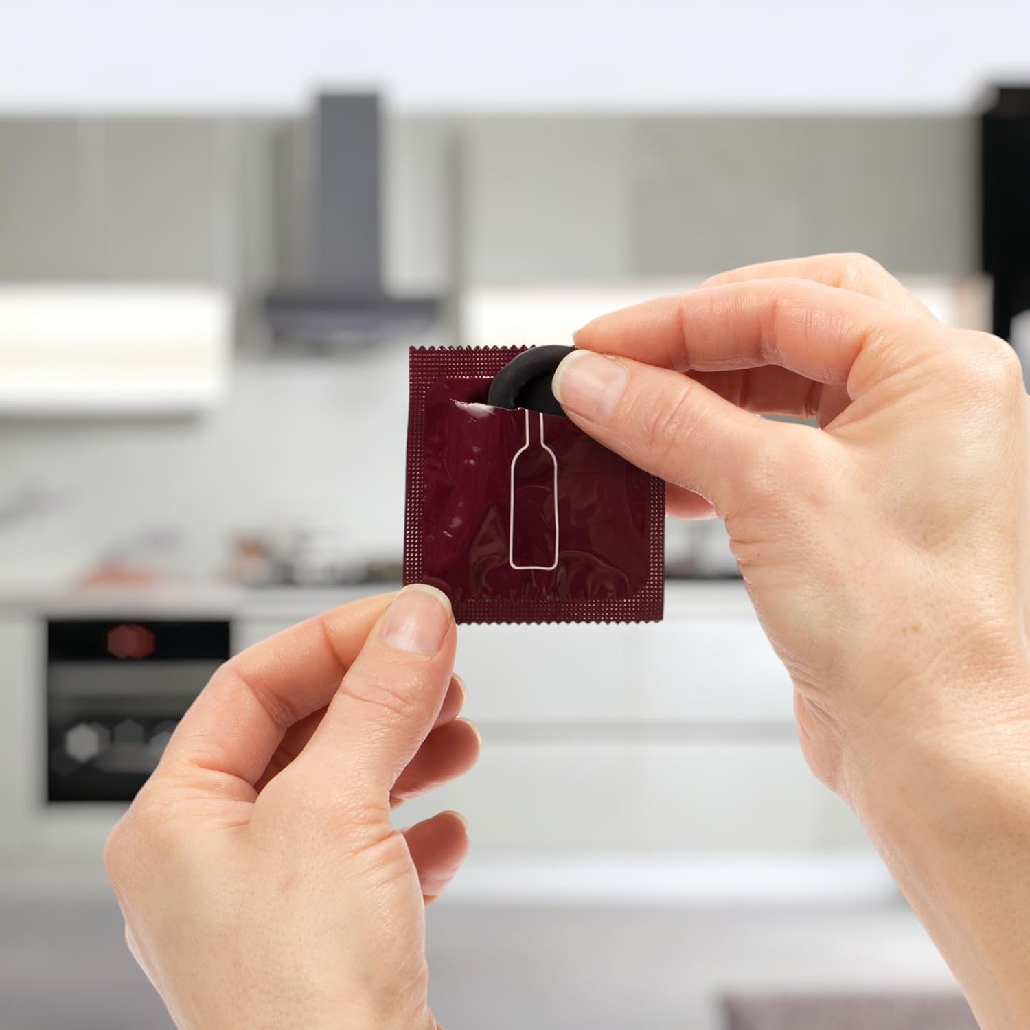 6pk Condom Style Wine Bottle Stoppers – Funny, Giftable Reusable Wine Seals