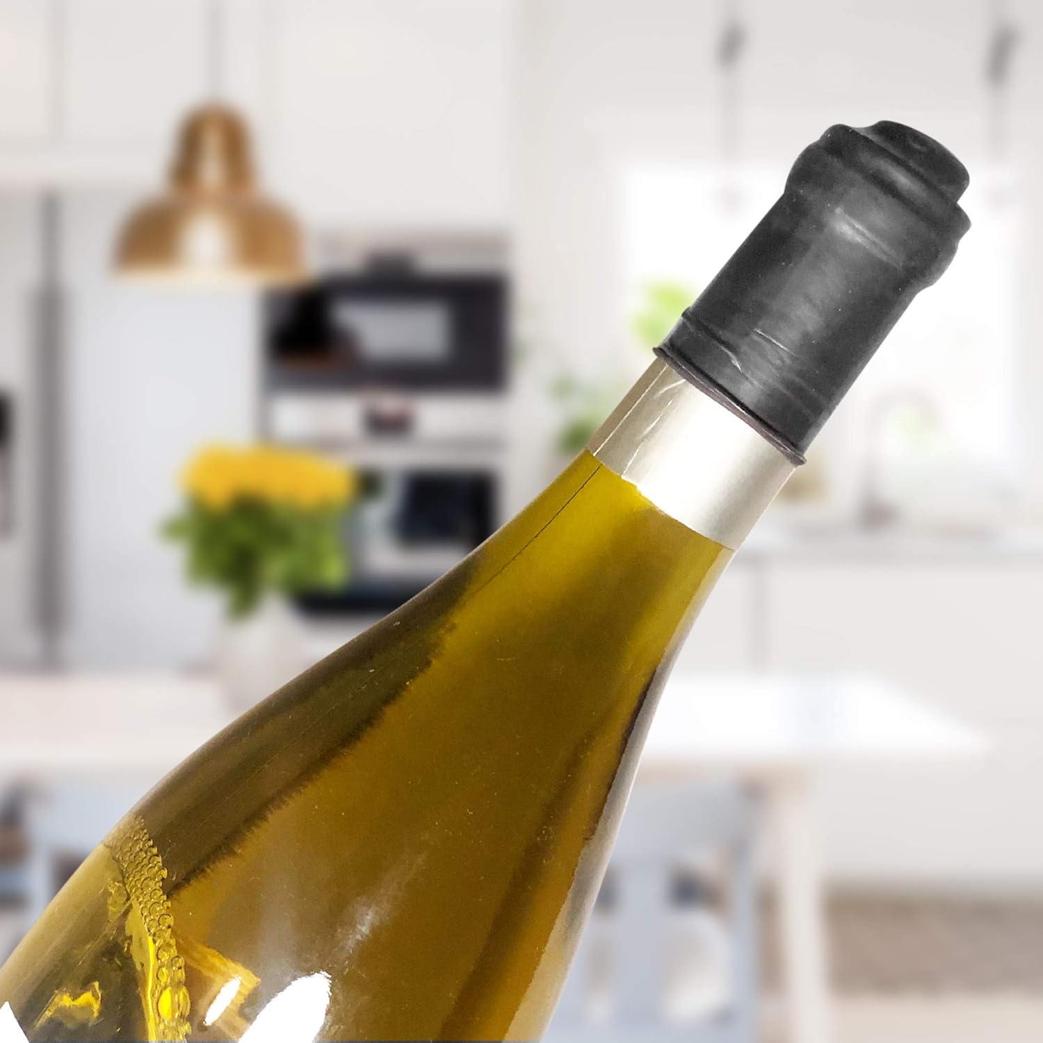 6pk Condom Style Wine Bottle Stoppers – Funny, Giftable Reusable Wine Seals