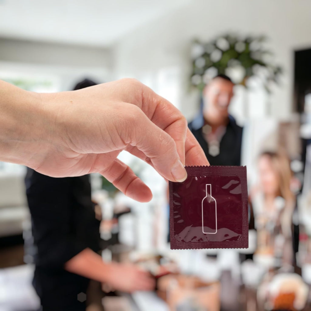 6pk Condom Style Wine Bottle Stoppers – Funny, Giftable Reusable Wine Seals