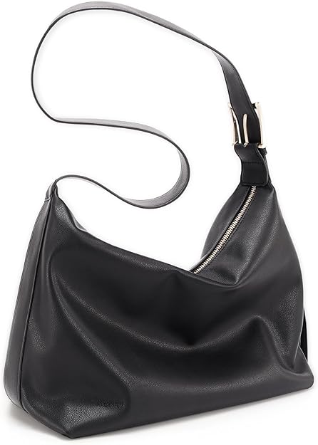 Vegan Leather Hobo Shoulder Bag – Slouchy Crossbody Tote Purse for Women