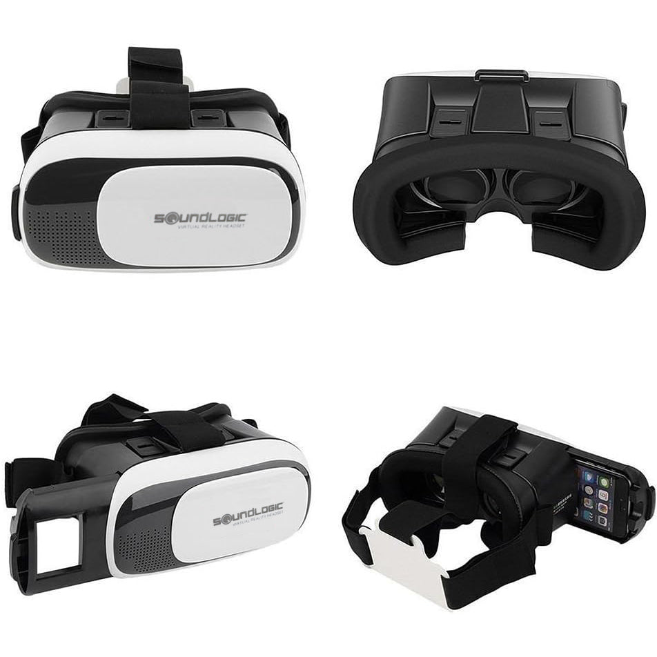 Virtual Reality Headset for iPhone & Android – 360° Adjustable VR Glasses with Head Strap