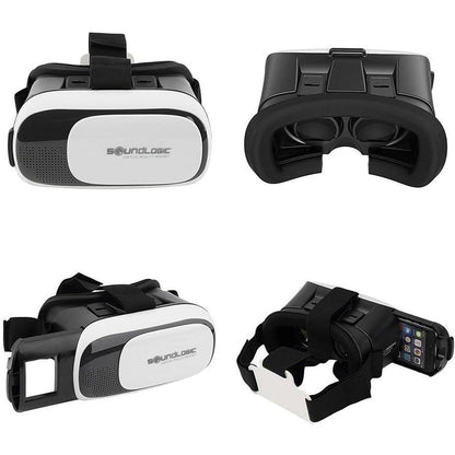 Virtual Reality Headset for iPhone & Android – 360° Adjustable VR Glasses with Head Strap